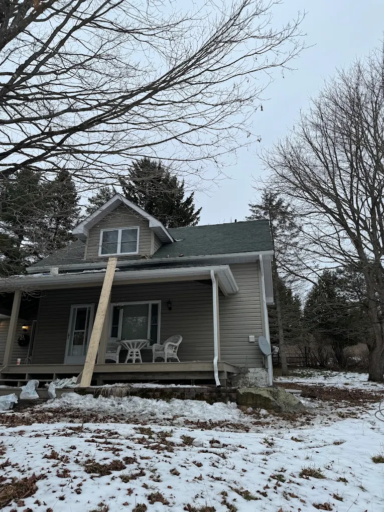 Re-roof in progress